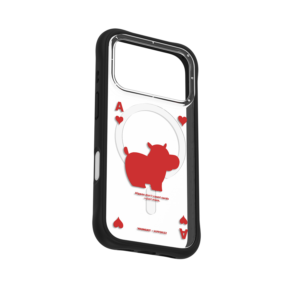 【HIPPORIZZ】iPhone 17 Pro Youngkit Swapit 河馬紅心A矽膠磁吸保護殼, , large