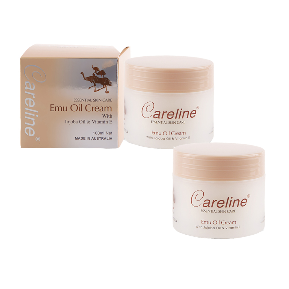 澳洲 Careline 鴯鶓油綿羊霜含荷荷芭油及維他命E (2入組 100ml/罐), , large