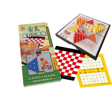 雷鳥磁石三用棋*象棋‧跳棋‧西洋棋*(LT-31504), , large