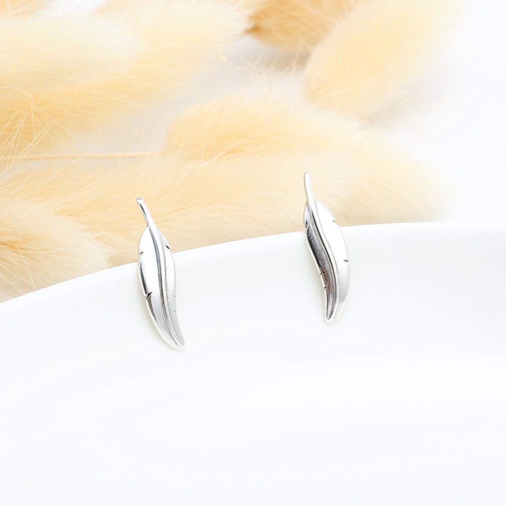 【Angel & Me】Angel Feather s925 sterling silver earrings Birthday gift, , large