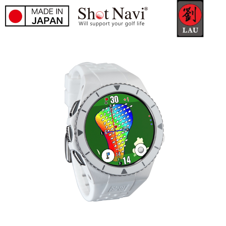 [劉氏國際]【日本製】Shot Navi Exceeds 高爾夫GPS定位手錶(白), , large