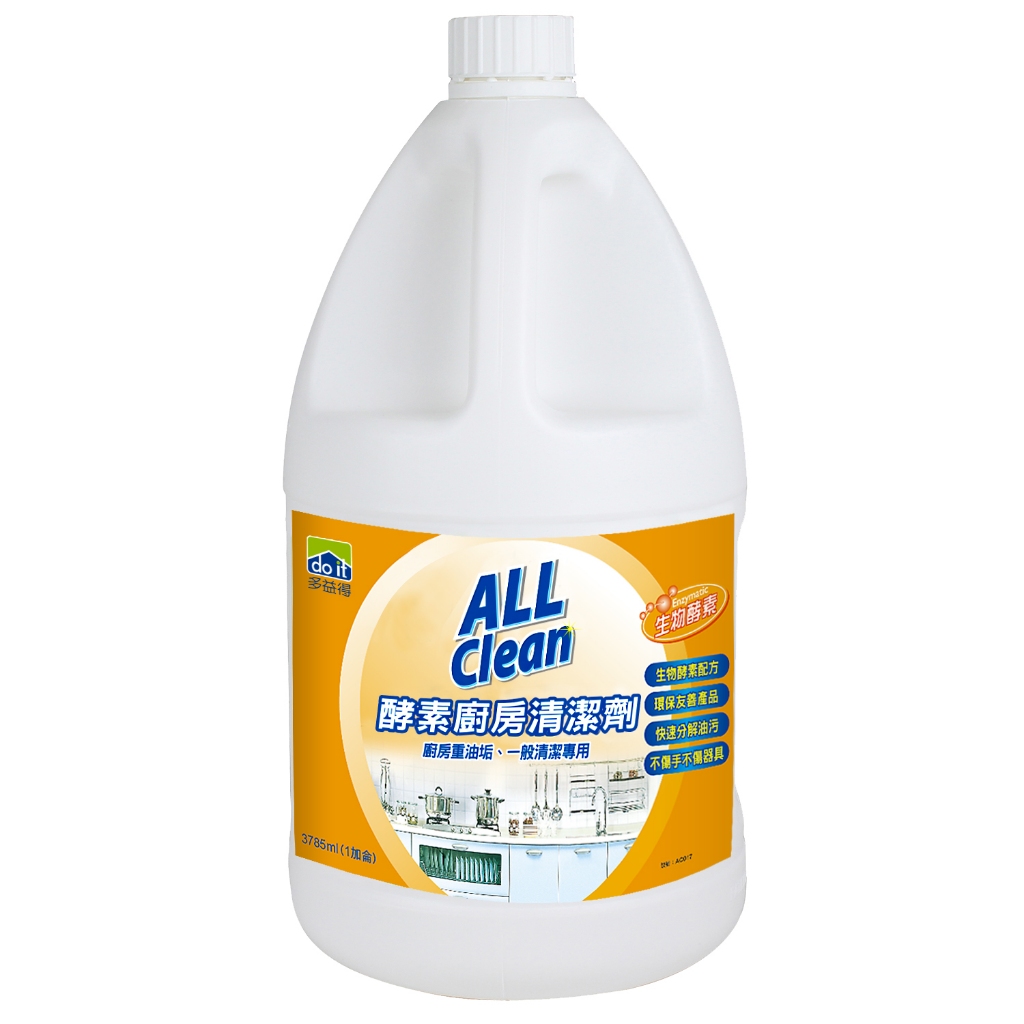 【多益得】ALL Clean酵素廚房清潔劑3785ml, , large