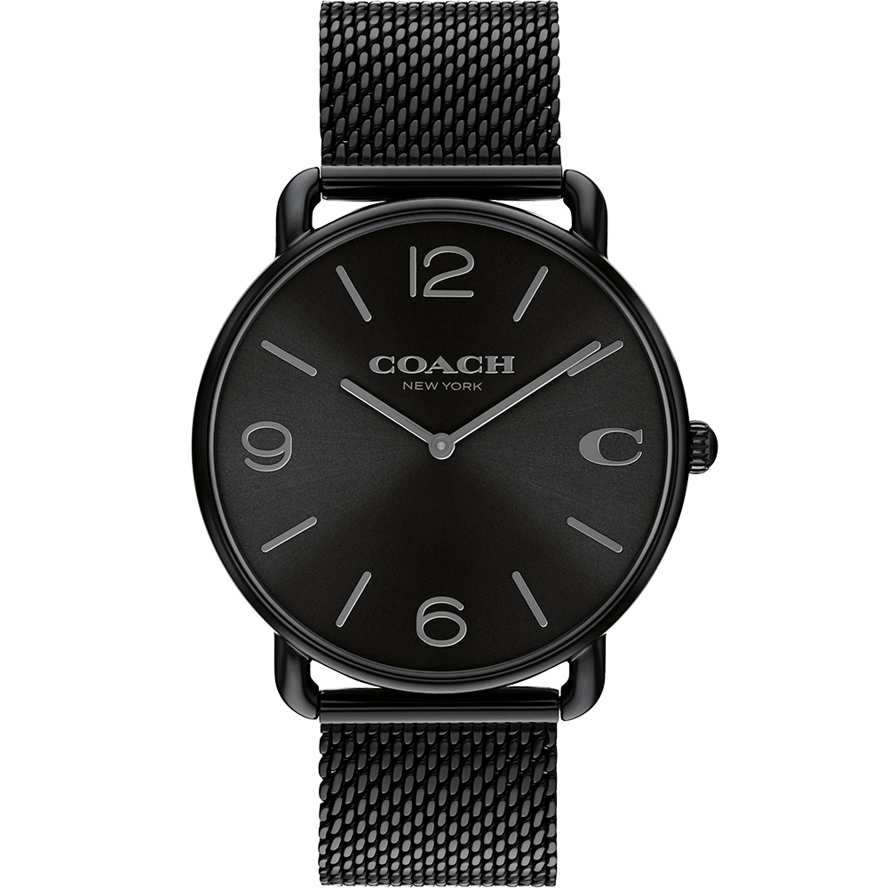 COACH C字米蘭帶男錶-黑/41mm CO14602651, , large