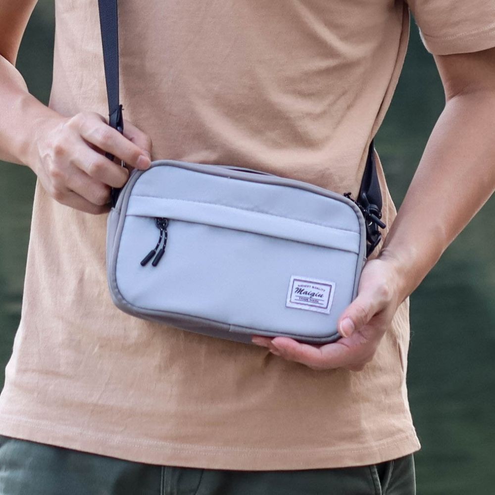 【MQ】 Colorblock Brick Bag, , large