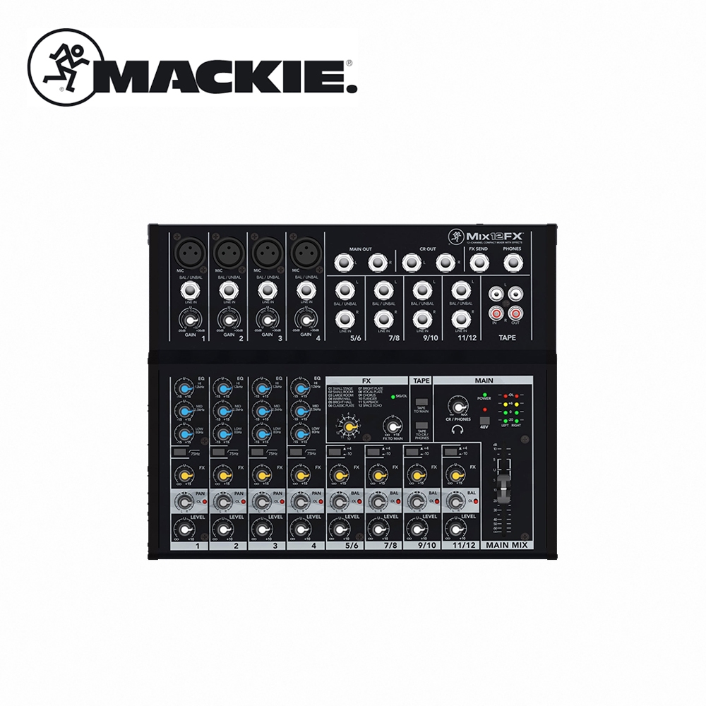 Mackie Mix12FX 12軌混音器【敦煌樂器】, , large