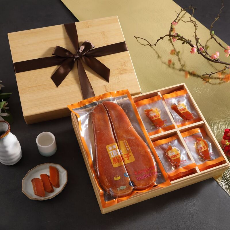 [大賞] 野生烏魚子雙饗禮盒(13兩1入+7gx24入一口烏), , large