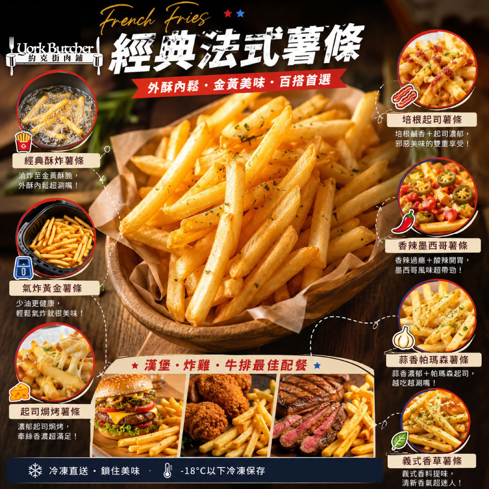 赤豪家庭私廚 法式經典薯條1包(500g&plusmn;10%/包)_任選, , large