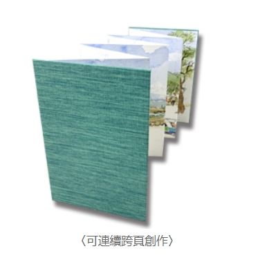 普思AP 【遵爵】全棉冊頁風琴本溪-細紋/中粗中粗-麻布綠Z4921574A, , large
