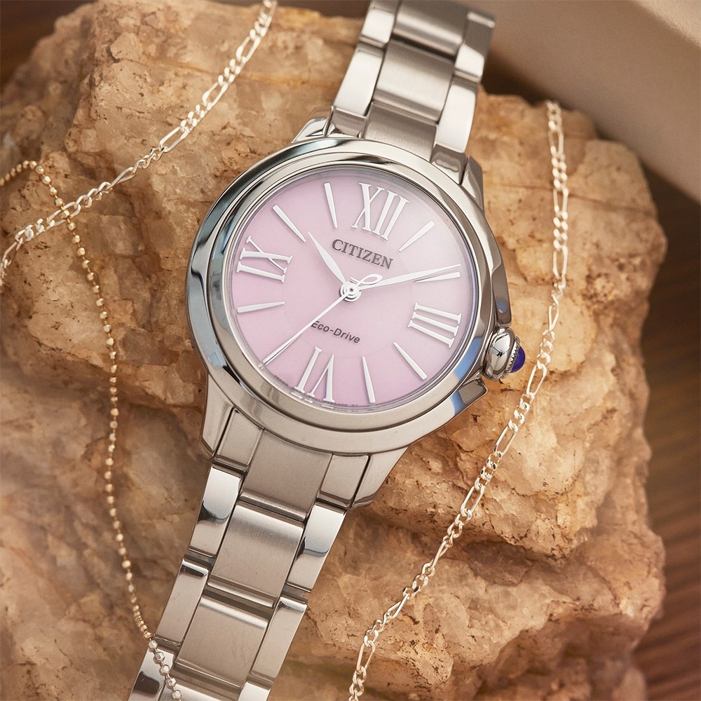 CITIZEN 星辰 L系列 光動能大三針女錶 送禮推薦 EM1160-58X, , large