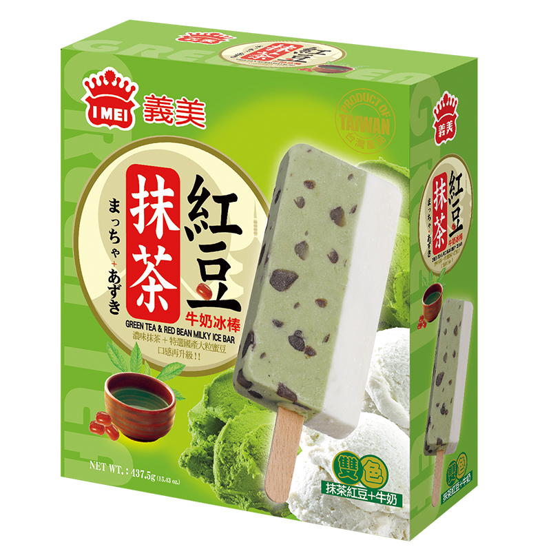義美抹茶紅豆牛奶冰棒, , large
