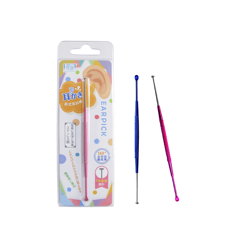 【BELLE MADAME 貝麗瑪丹】T型兩用耳扒棒(顏色隨機), , large