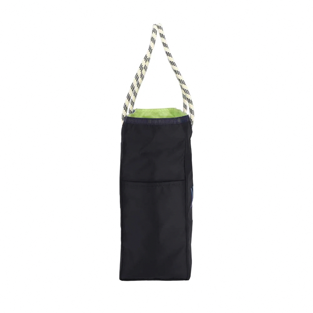 Lesportsac 大型雙面托特包 手提包 購物袋 送禮 禮物 女包 男包(深藍x青檸綠)L261-1113P-FB16, , large