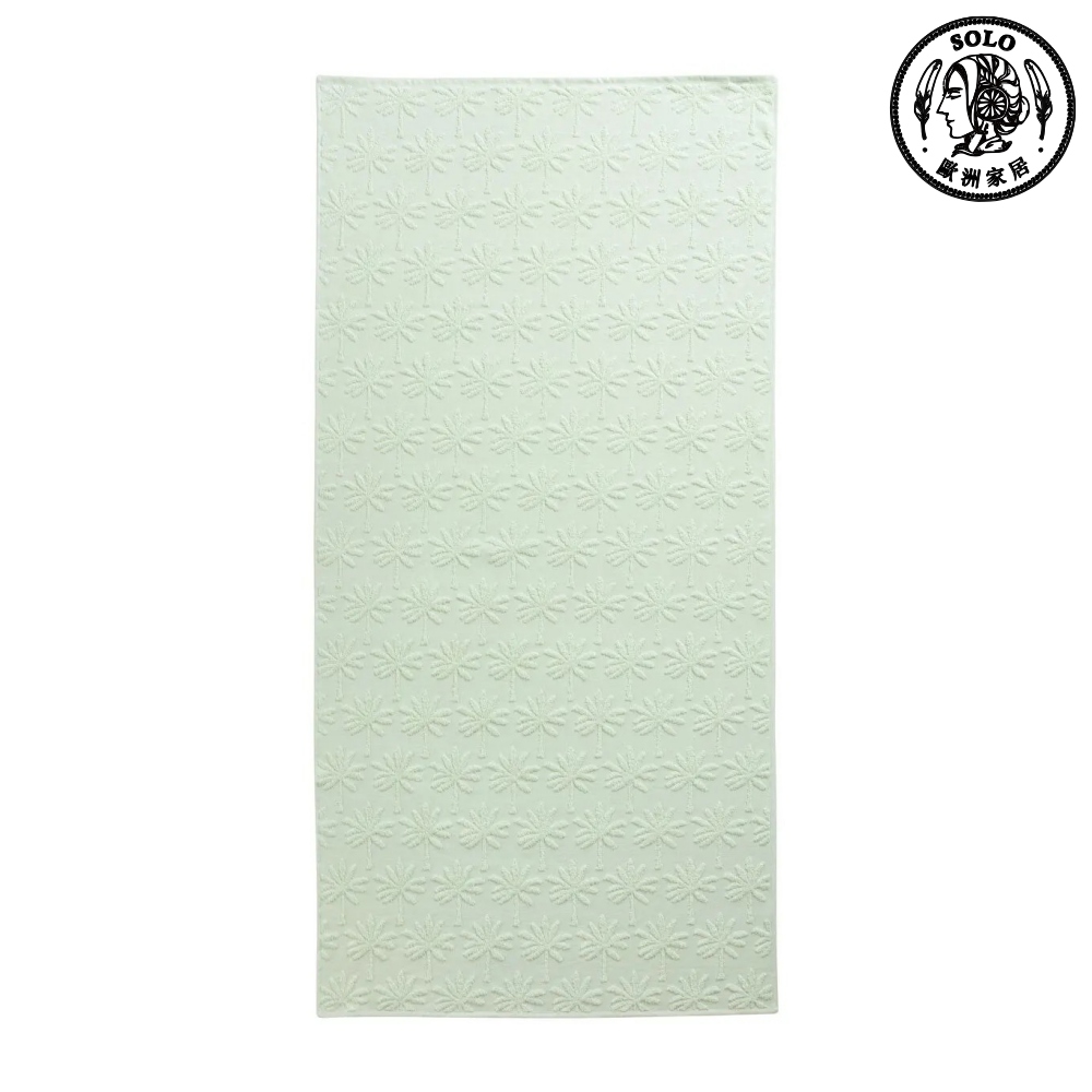 【SOLO Vintage】LCW Home 70x140cm Green Palm Leaf Bath Towel 100% Cotton Made in Turkey, , large