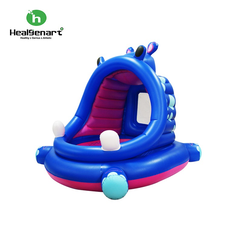 【Healgenart】Bestway 河馬造型遮陽遊戲池 兒童遊戲球池, , large