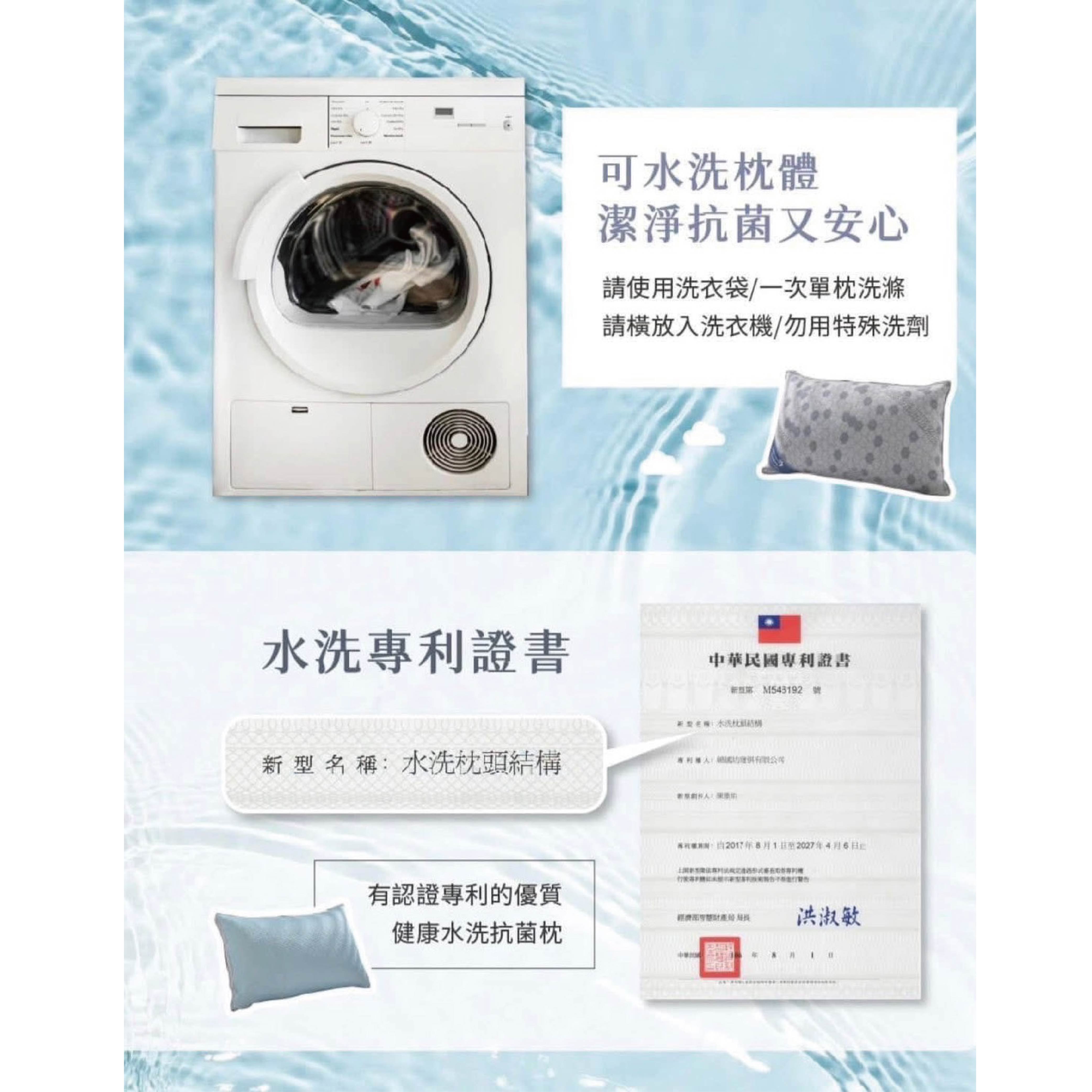 [ Pure Sleep純好眠 ] 台灣製-石墨稀獨立筒水洗冰火枕, , large