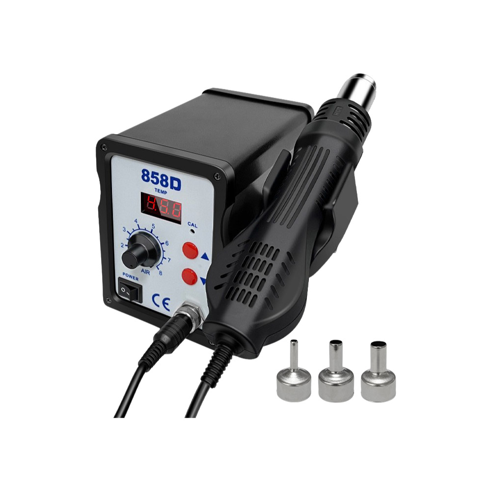 858D Digital Temperature Controlled 700W Hot Air Desoldering Station, , large