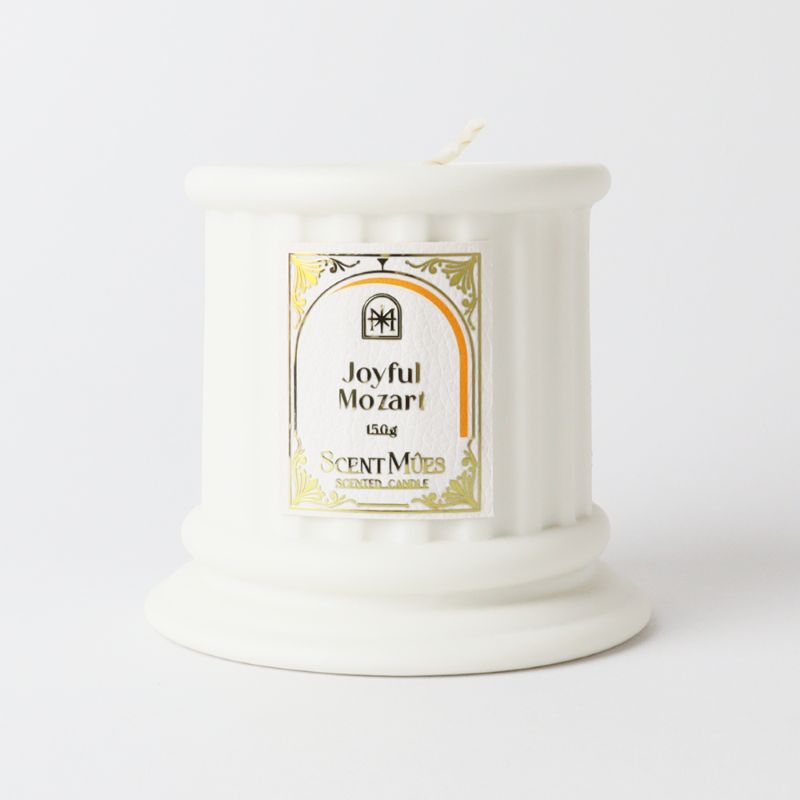 【ScentM&ucirc;es森繆斯】大音樂家系列 歡樂莫札特 精油香氛大豆蠟燭 150g (豐盛花果香), , large