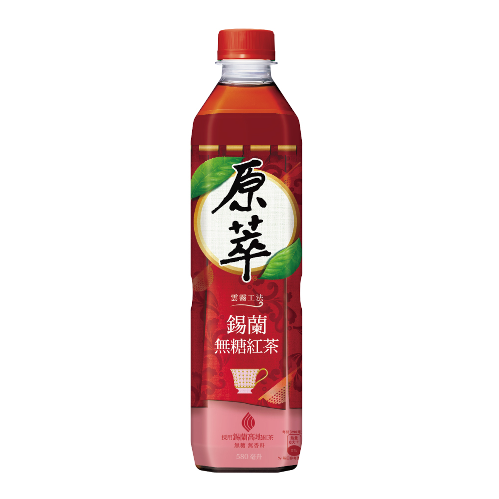 原萃錫蘭紅茶(無糖) 580ml, , large