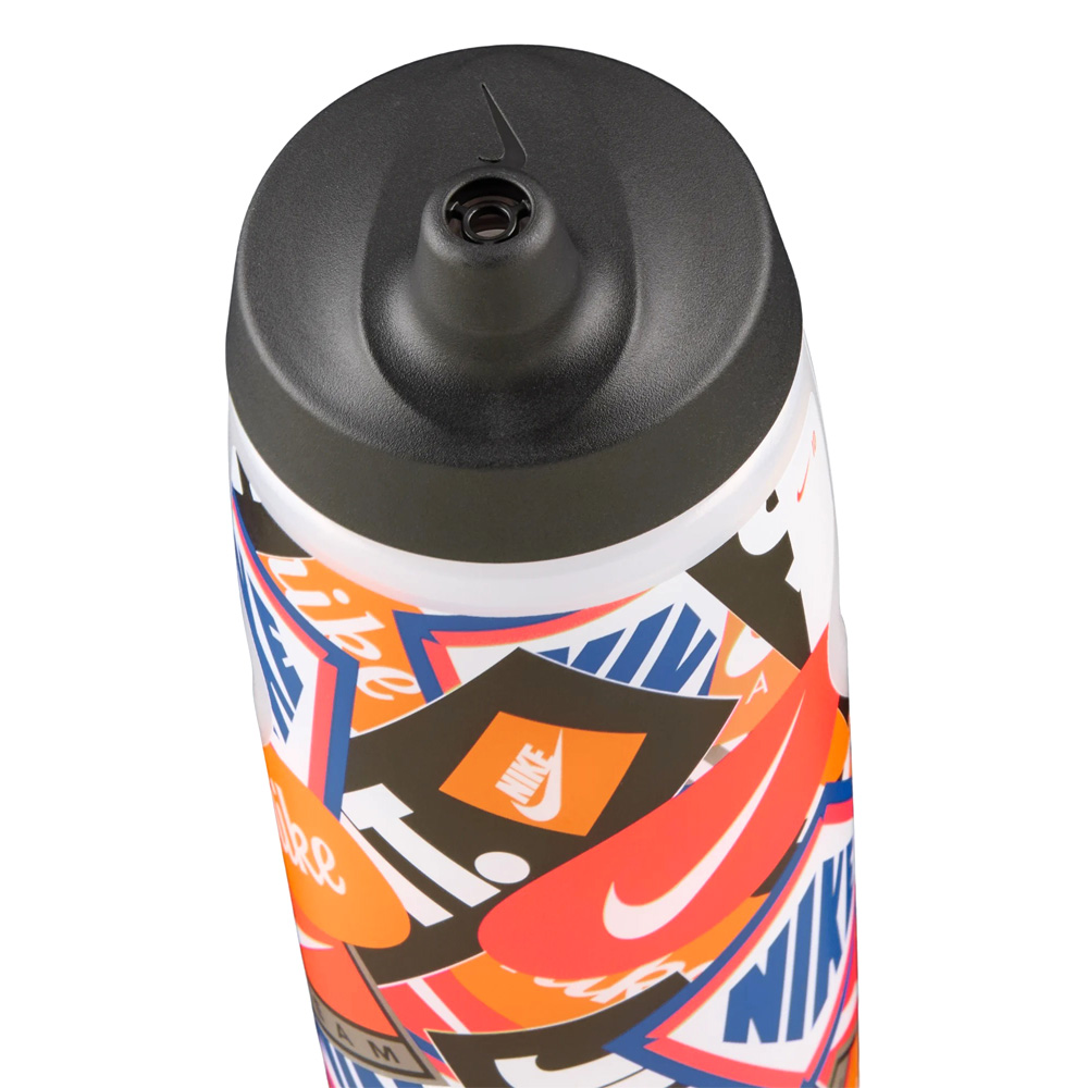 NIKE REFUEL BOTTLE 擠壓水壺 GRAPHIC 24OZ/700ml 運動水壺 快速補水 好拿握 N100995691824白橘, 白橘, large