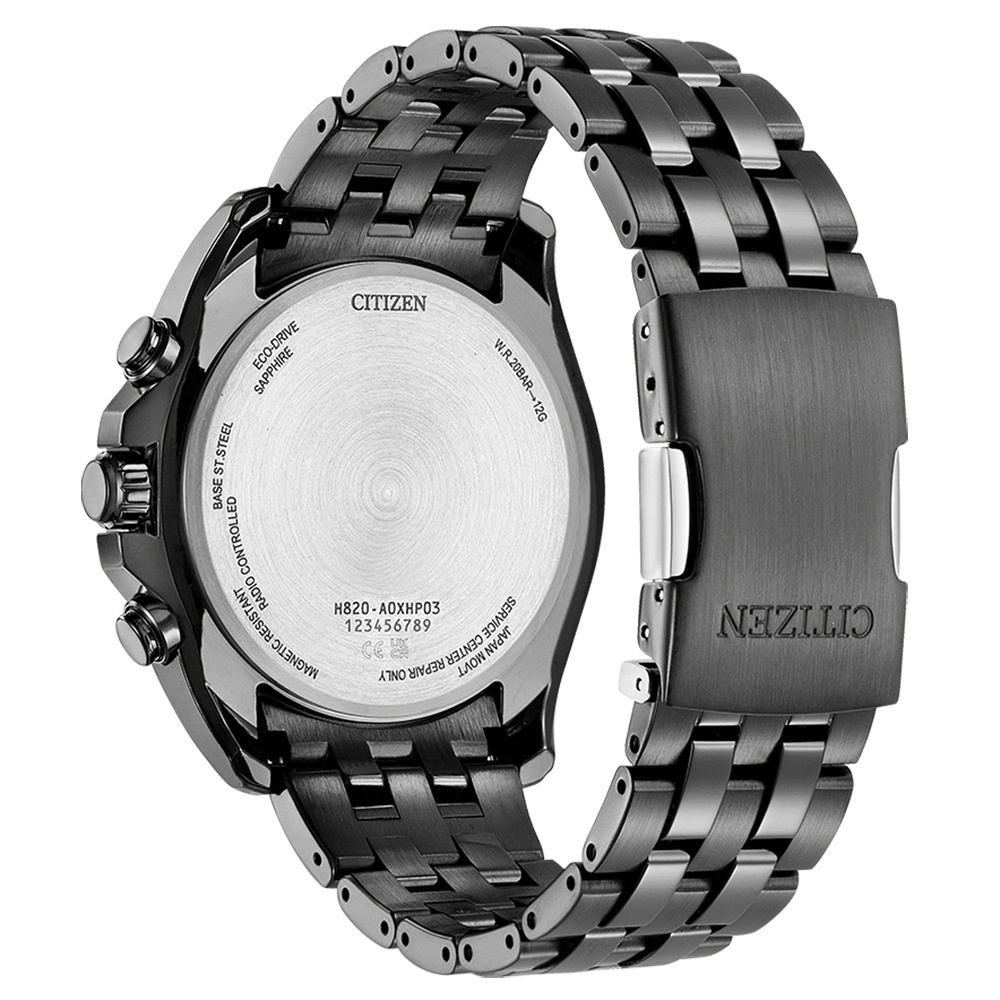 CITIZEN 星辰 亞洲限定款 光動能萬年曆電波手錶 AT9127-80E, , large