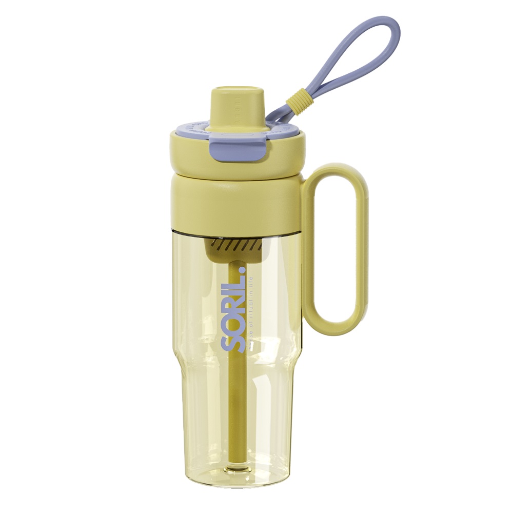 Dust-proof Straw Bottle 850ml, , large