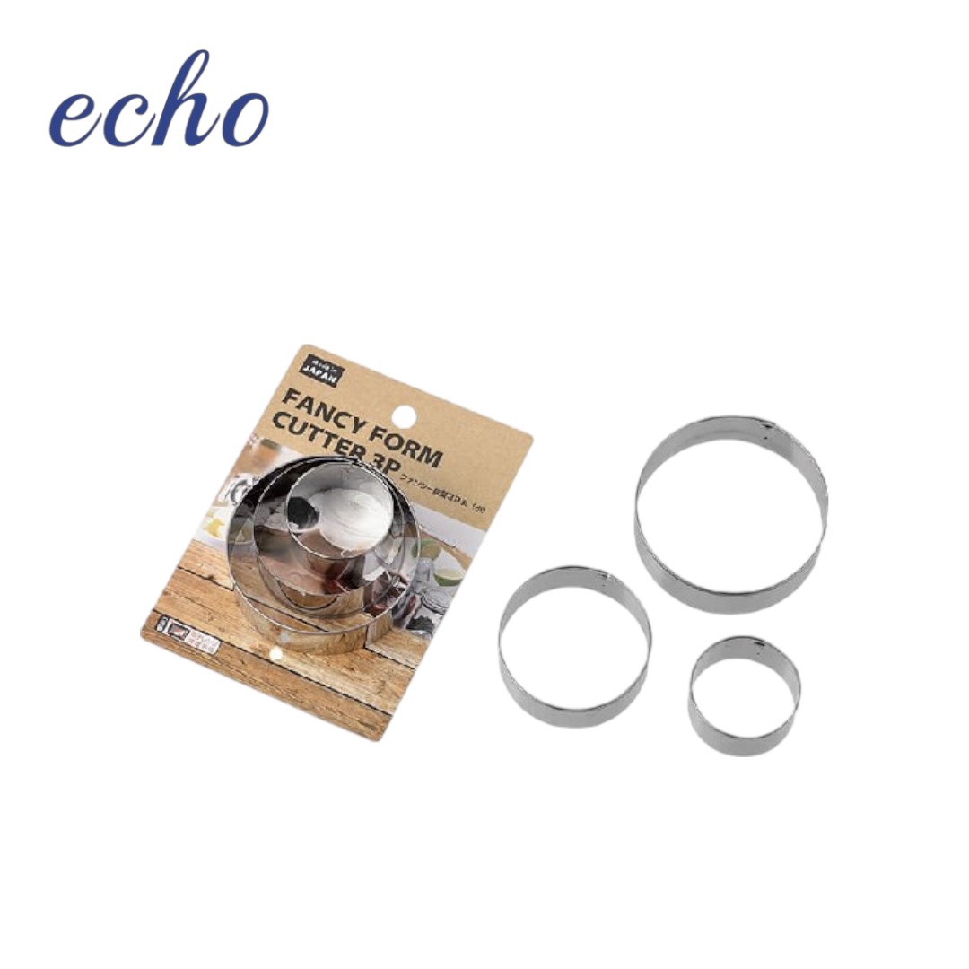 ECHO Round Cookie Cutter Set (3 Pieces), , large