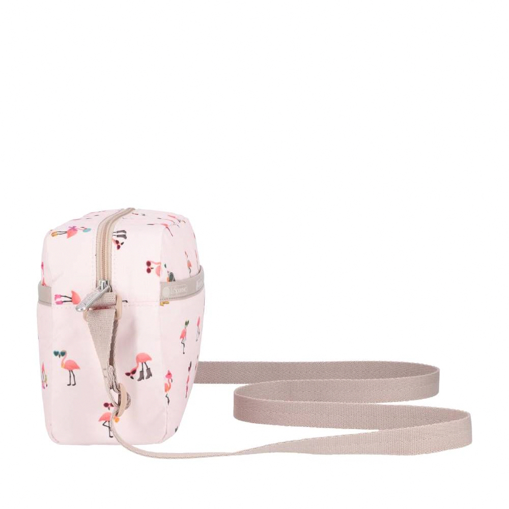 Lesportsac Daniella Crossbody 拉鍊斜背包 側背包 通勤隨身包 送禮 禮物 推薦 女包(紅鶴海島派對)L261-2434PB-HG20, , large
