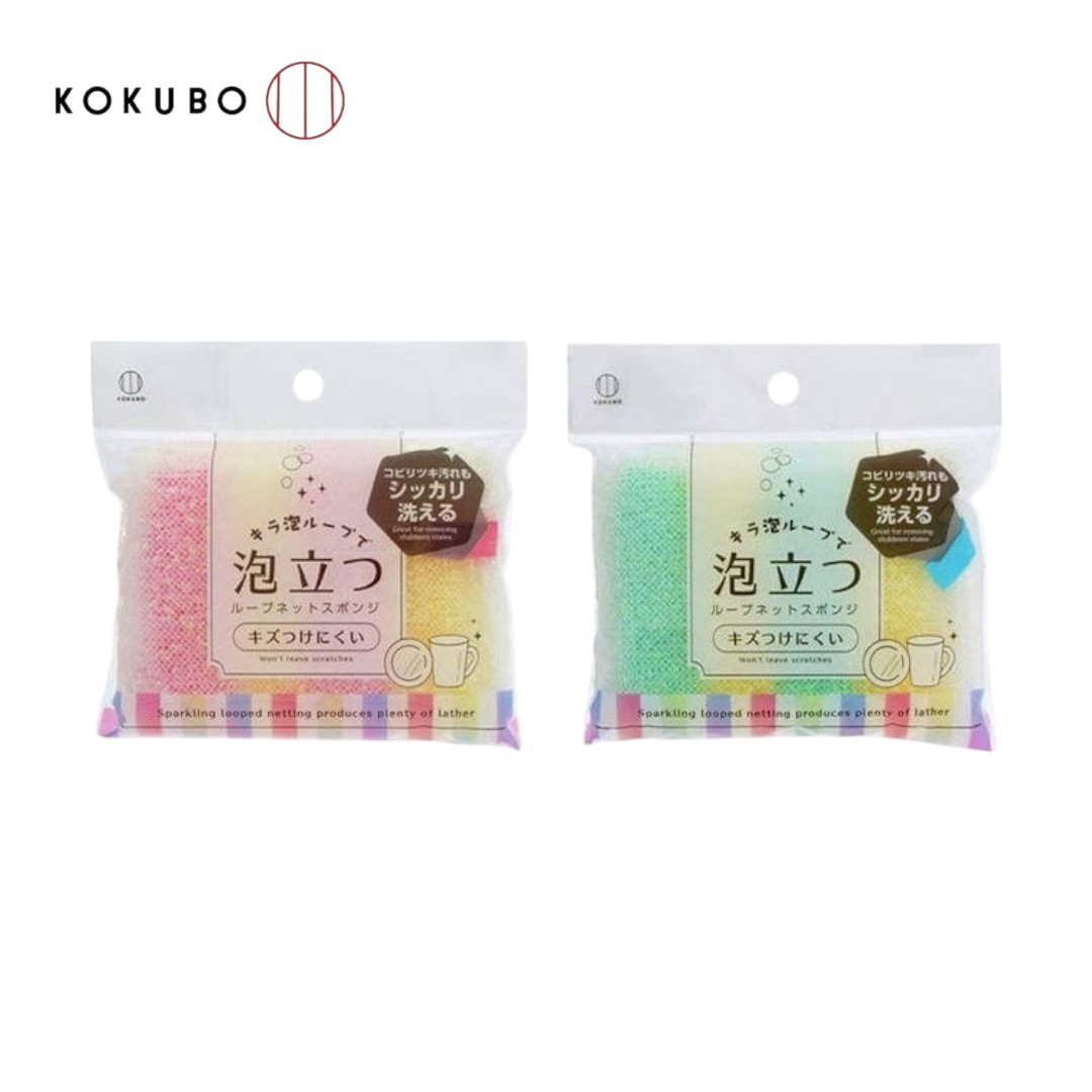 【HIYASU日安工坊】KOKUBO 易起泡網狀海綿 兩色, , large