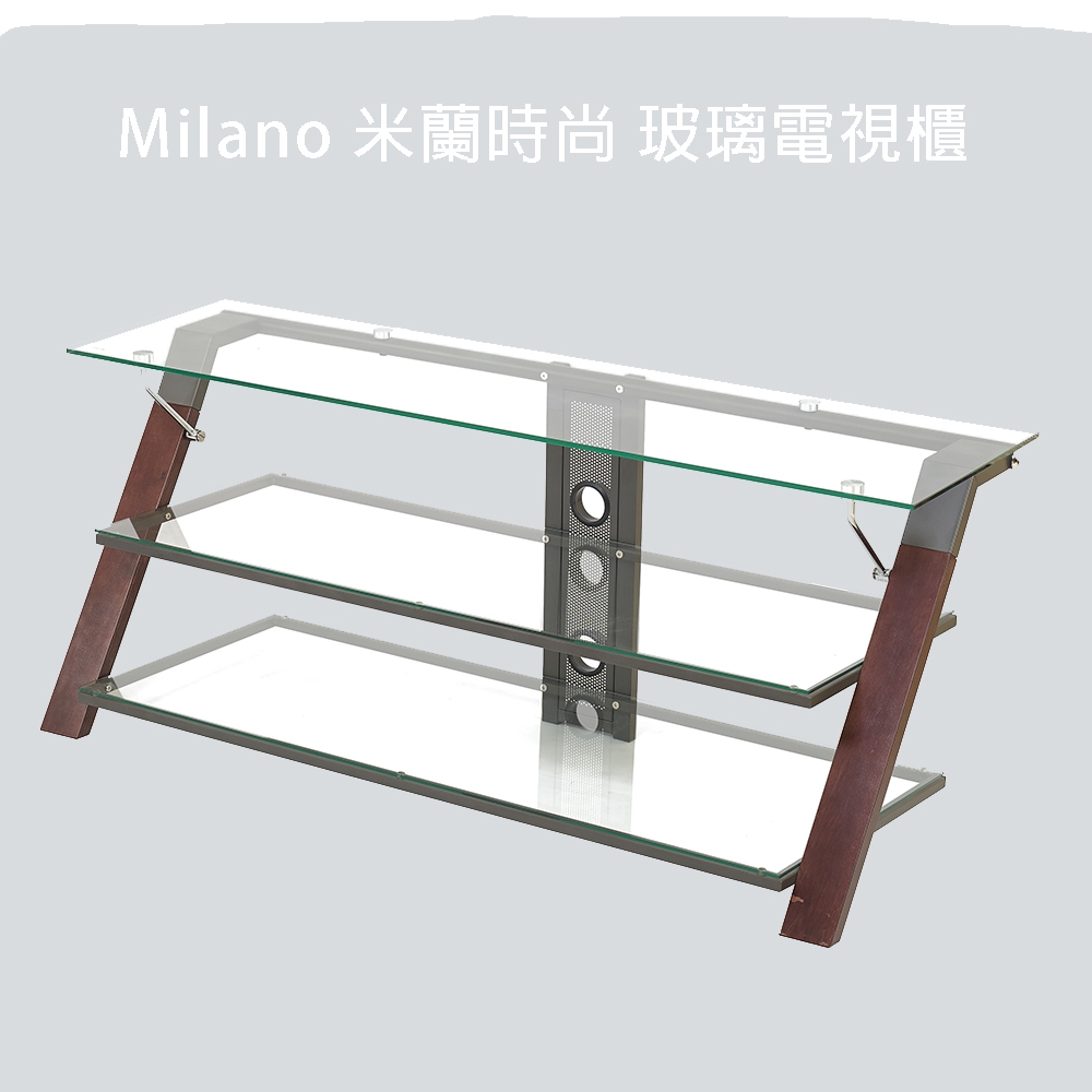 【HomeMax】Milano 米蘭時尚玻璃電視櫃/電視架/層架/電視支架/免運費/適用32~65吋電視/台灣製造/HM5115, , large