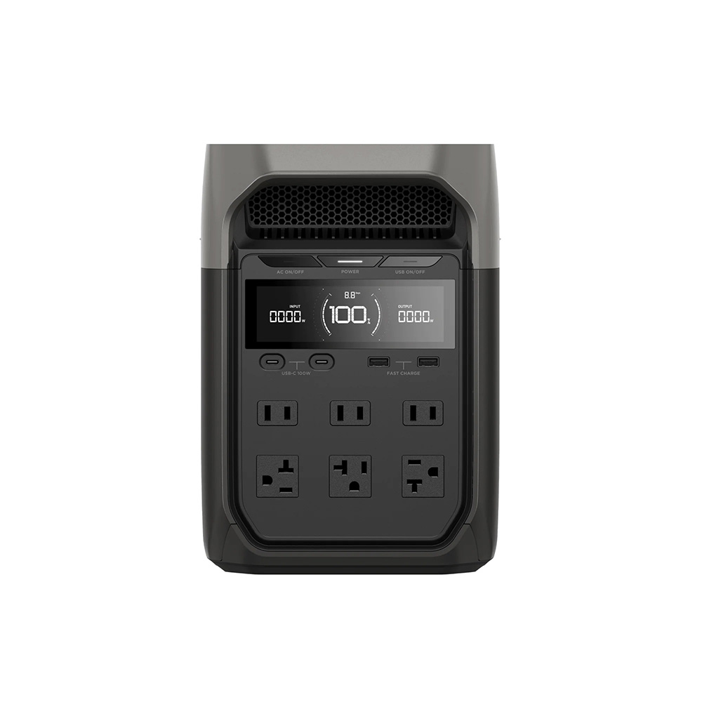 【固士特】EcoFlow Delta 3 戶外儲電設備+160W XT60i 雙面輕量太陽能板+防水收納包(防颱必備 停電神器), , large