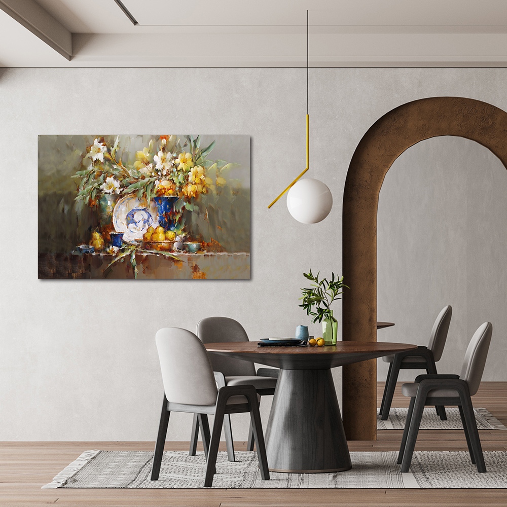 【御畫房】富貴花開之二 國家一級畫師手繪油畫60&times;90cm(VF-198), , large