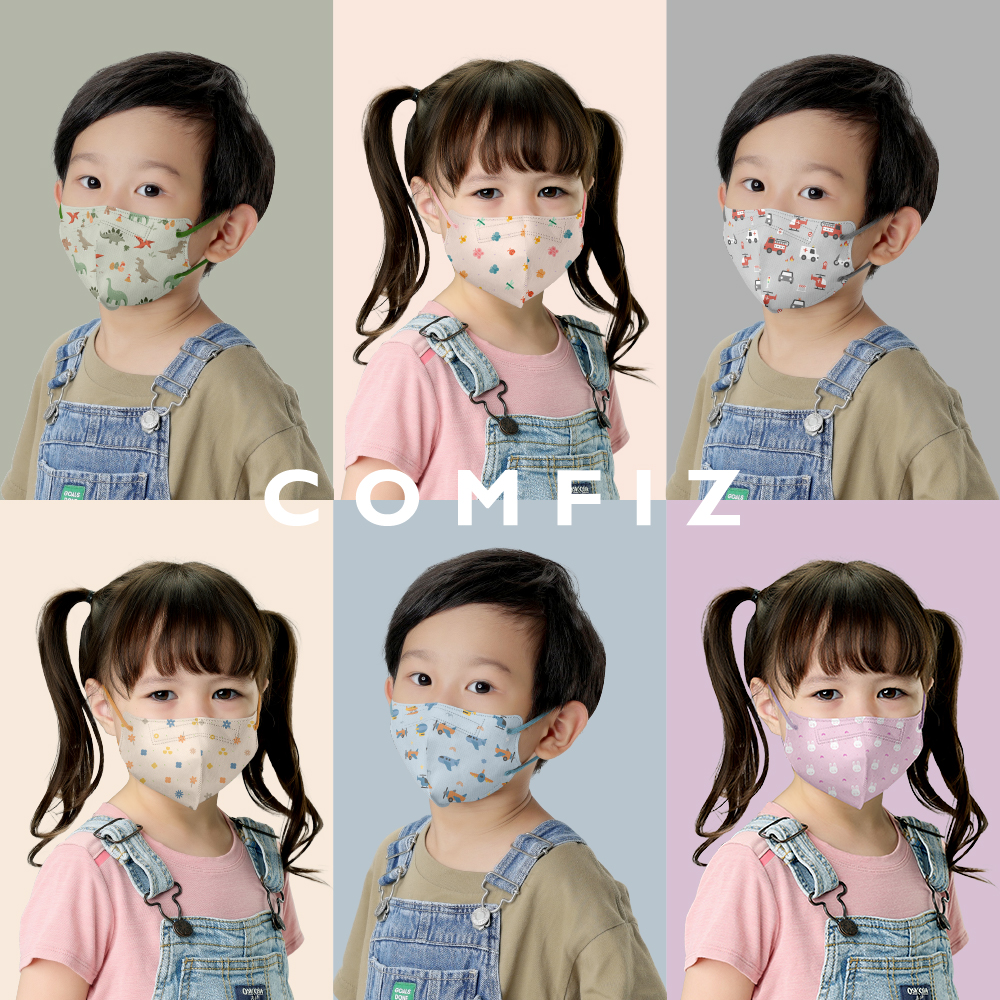 【康菲COMFIZ官方直營】兒童3D醫療口罩20入 0-12歲 嬰幼幼幼小童大童 立體口罩 台灣製 幼兒園 國小生 單片包, , large