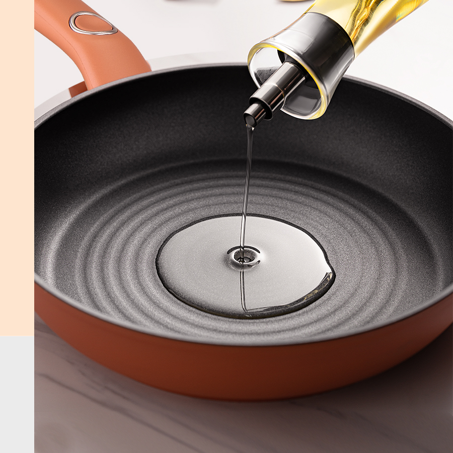 ASD poly-ring non-stick frying pan 26cm, , large