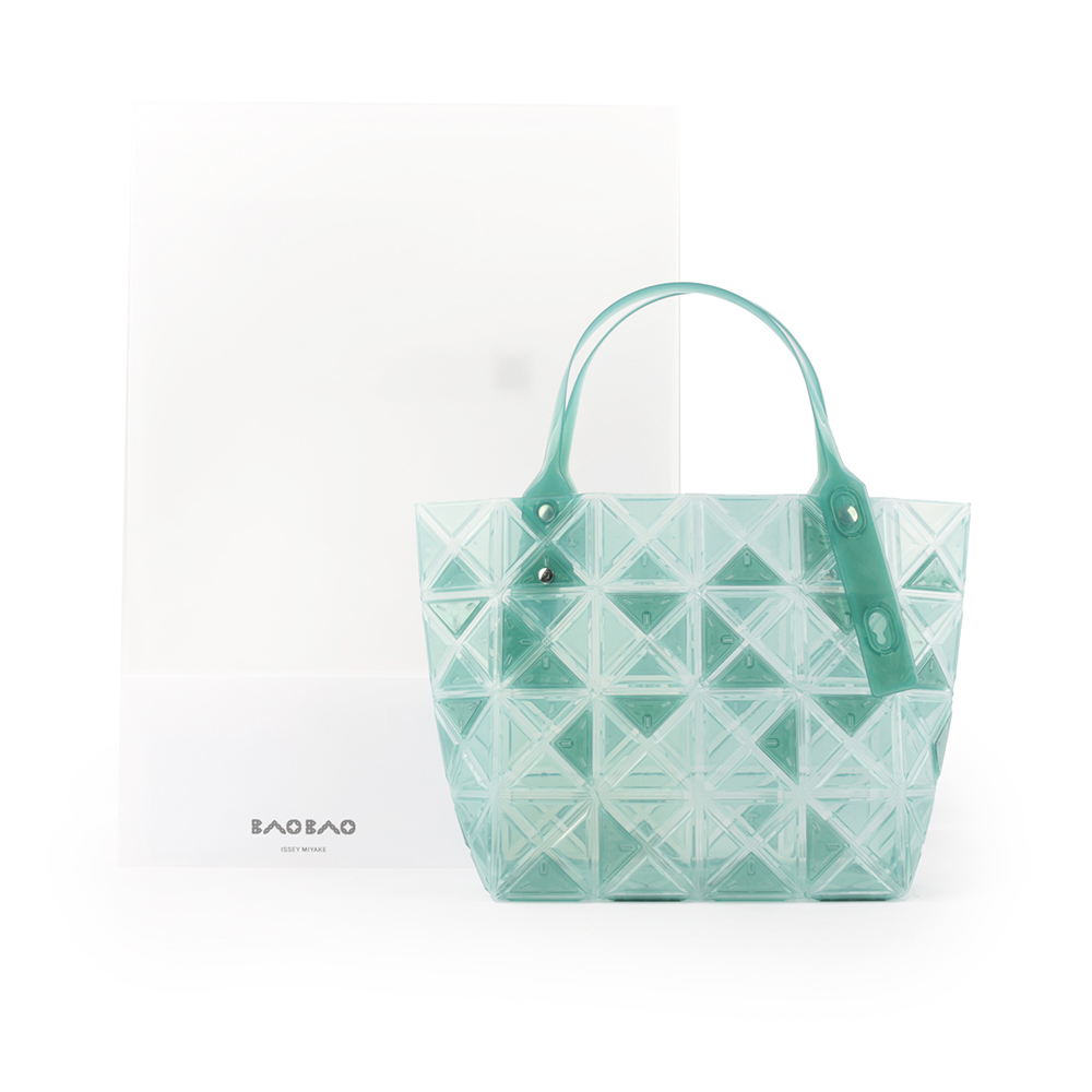 ISSEY MIYAKE BAO BAO DAZZLE 4X6 透明果凍手提包/湖水綠, , large