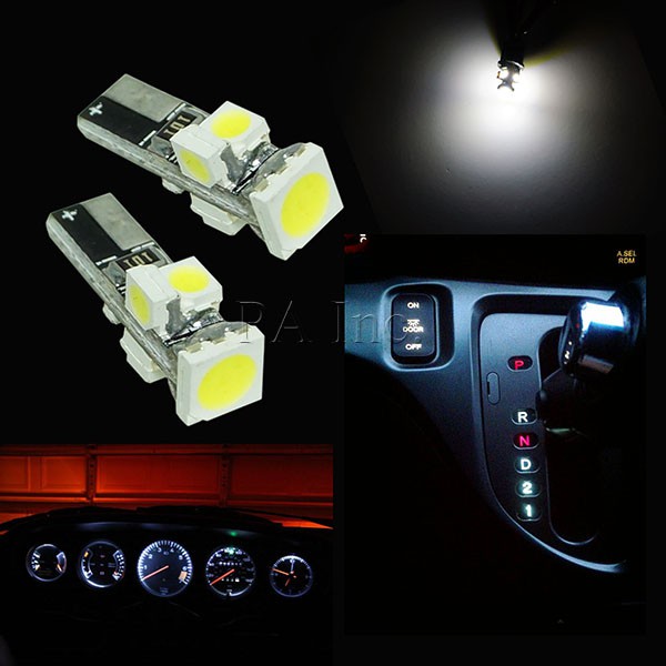 【PA LED】 T5 5晶 360度 多角度發光 SMD LED 白光 粉紫光 排檔燈 儀表燈 指示燈 冷氣燈 面板燈, , large