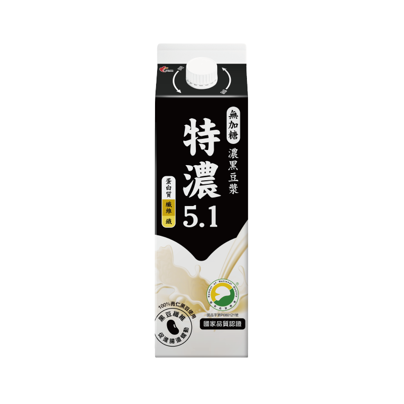 光泉無加糖濃黑豆漿936ml, , large