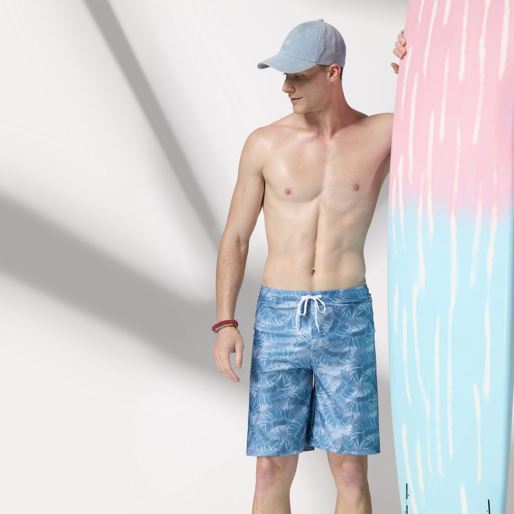 MONINA  MIT Big men beach swim trunks -2L, , large