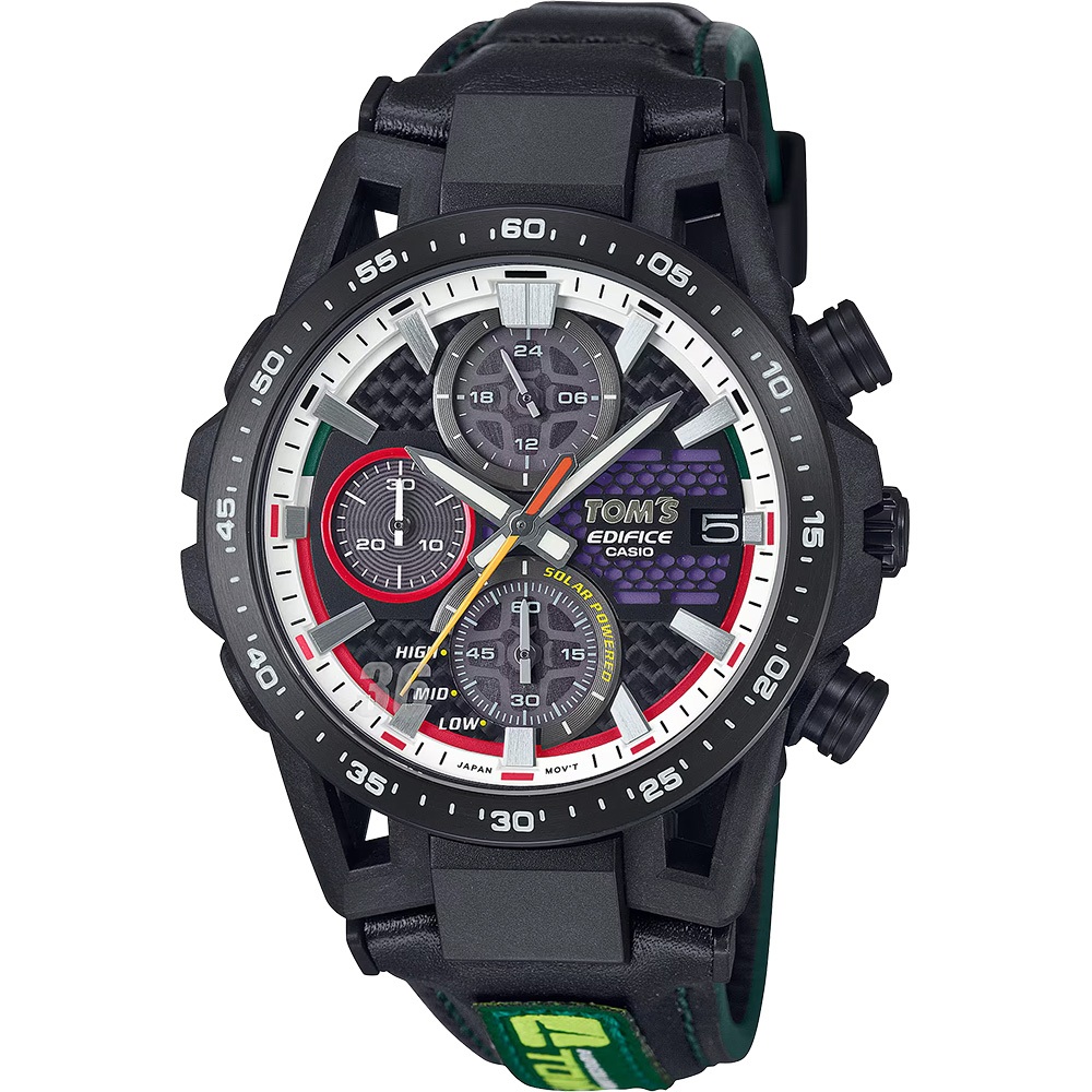 CASIO 卡西歐 EDIFICE TOM&rsquo;S 50 周年紀念版聯名太陽能手錶 EFS-S641TMS-1A, , large