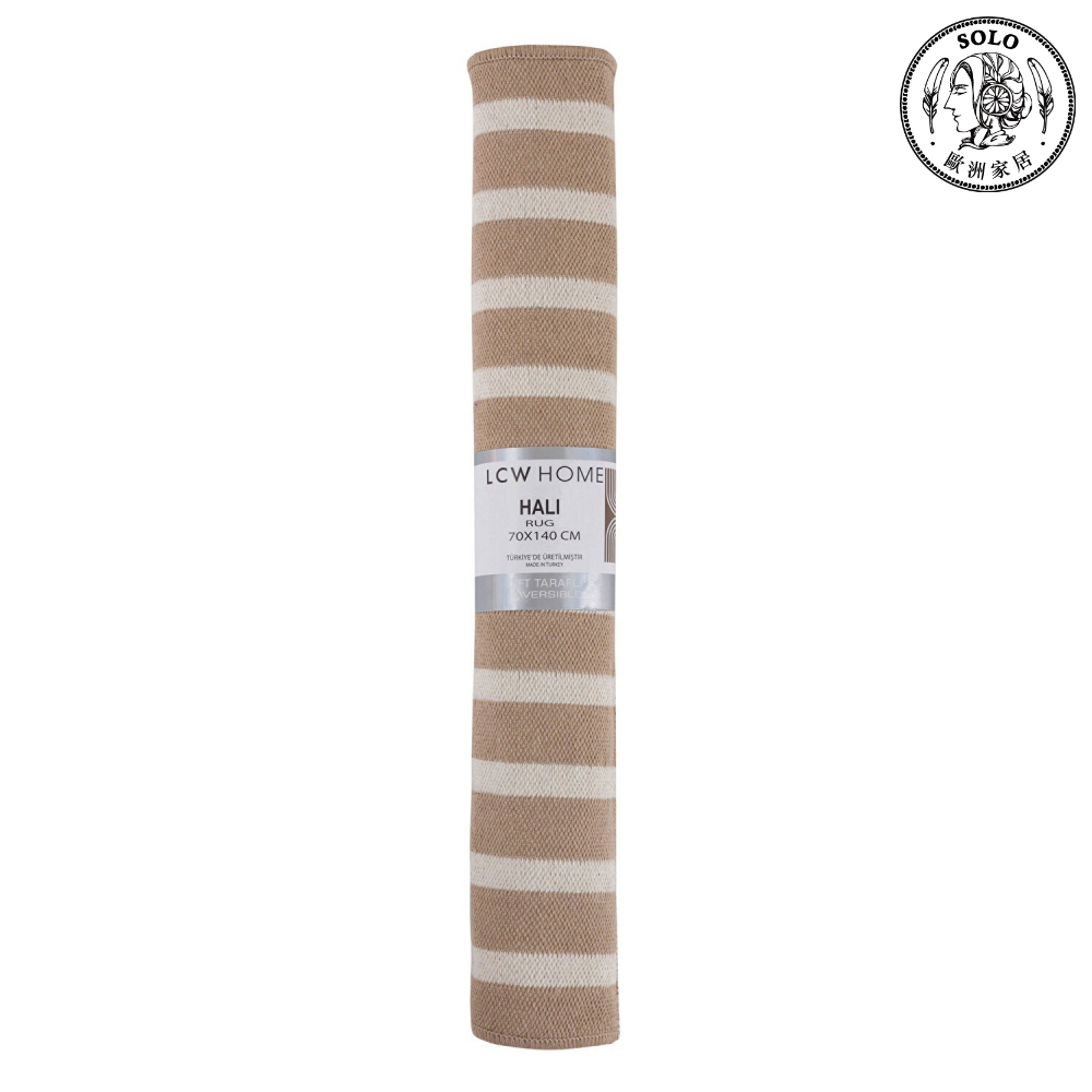 【SOLO歐洲家居】LCW Home 70x140CM 流蘇地墊 幾何曲線 雙面加大, , large