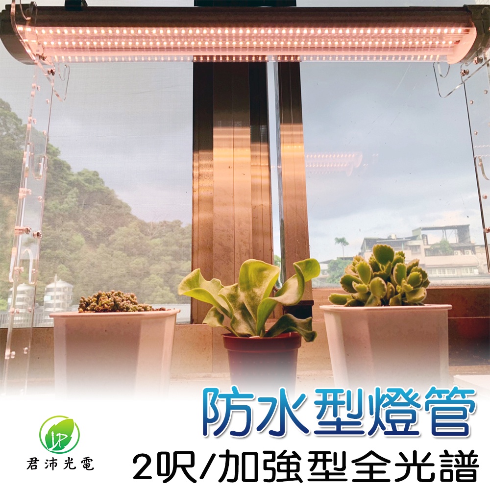 【君沛】2呎 25W 防水植物燈 三防燈 加強型光譜 LED植物生長燈 陽台補光 鹿角蕨 觀葉 龍舌蘭 控養, , large