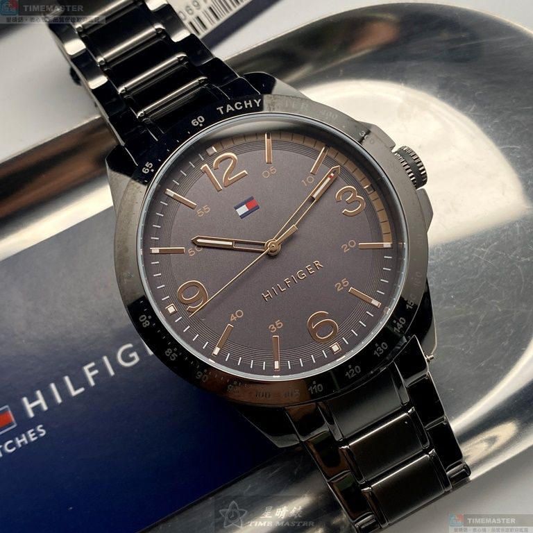 [星晴錶業]TommyHilfiger手錶,46mm,TH00039槍灰色錶面槍灰色錶殼槍灰色精鋼錶帶款, , large