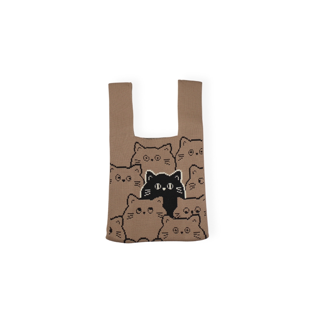 【YUN SELECT】 Knitted handbag, , large