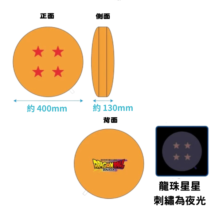 [意創趨術]國際航空版真品輸入｜四星夜光龍珠坐墊｜金證, , large