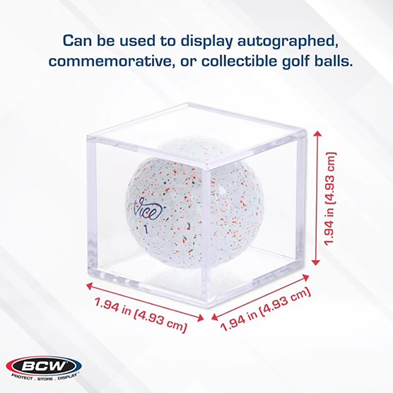 BCW Golf Ball Display Cases &ndash; 6 Pack Acrylic Boxes, , large