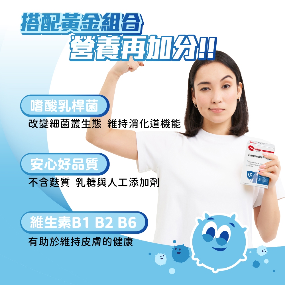 ［德風］Dr.Wolz益康敏膠囊2入組(60顆/盒)丨德風健康館  酵母益生菌CBS5926 益生菌膠囊 德國益生菌推薦, , large