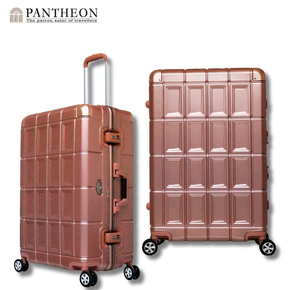 【PANTHEON PLAZA】展示品限量出清 PANTHEON 19 24吋 輕量鋁框 金屬膜絲行李箱 PTR-3300 兩色可選, , large