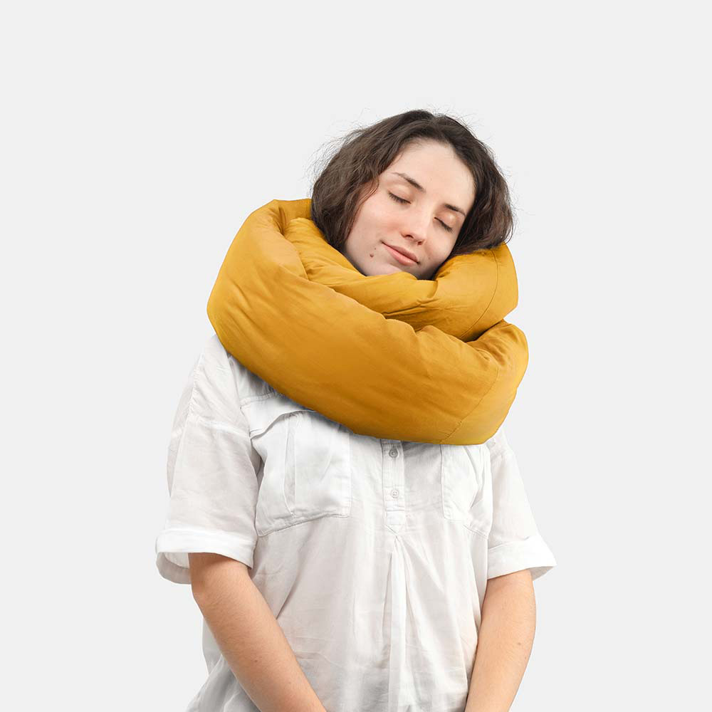 Infinity Pillow 百變頸枕(赭石黃), , large