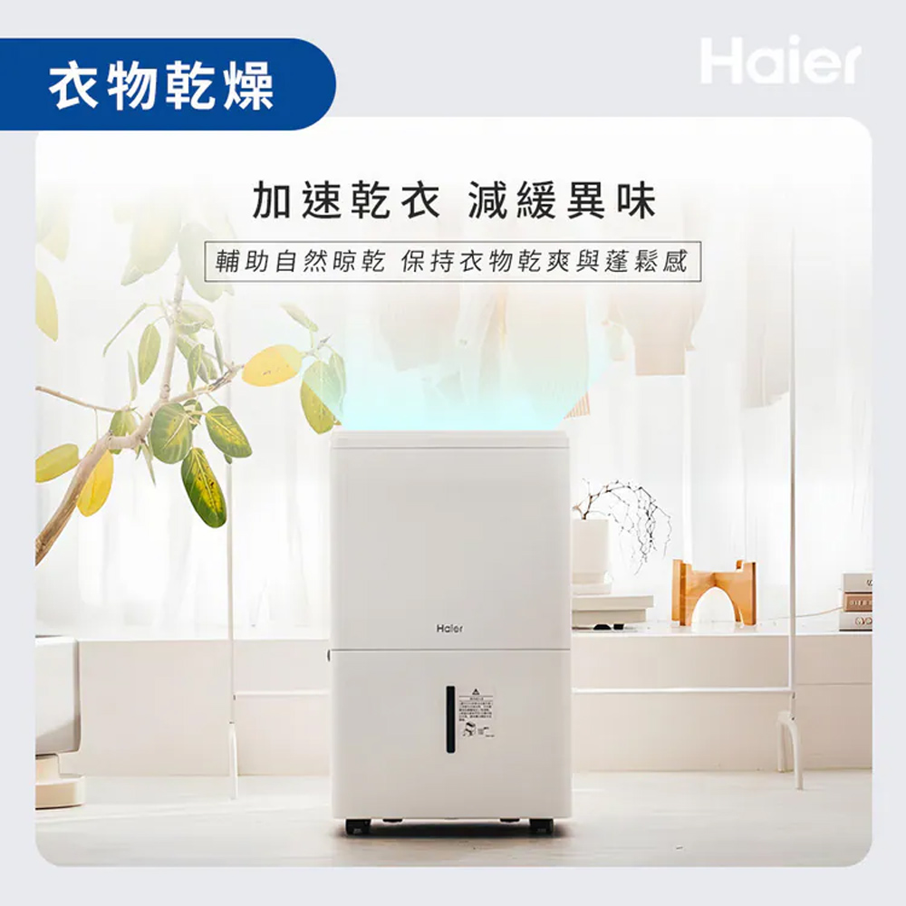 Haier 海爾 12公升 一級能效 負離子清淨除濕機 H12WN【福利品】, , large