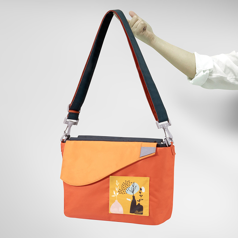 Eco-friendly Crossbody bag & tote bag Two-in-one, Reversible yoyo bag(Canary), , large