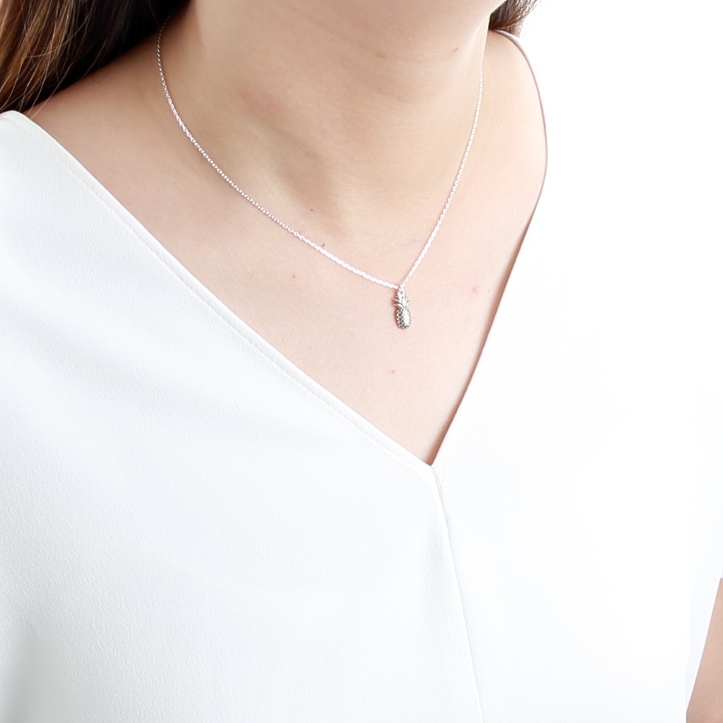 【Angel & Me】Lucky Pineapple s925 sterling silver necklace birthday gift, , large